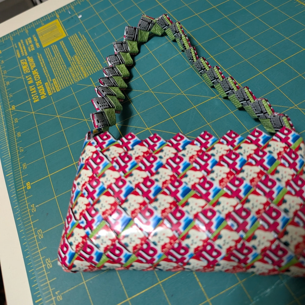 Colorful Folded Paper Handbag